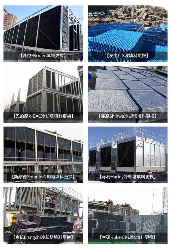 PVC Fill หอระบายความร้อน 50mm Cellular หอระบายความร้อน เครื่องกำจัดการดริฟท์s Suppliers 4