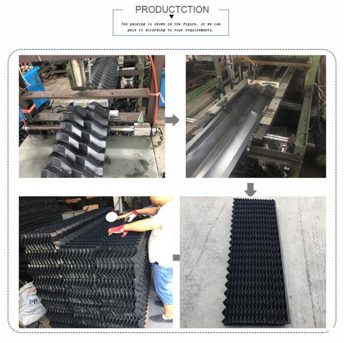 PVC Louver หอระบายความร้อน เครื่องกำจัดการดริฟท์ 30mm PVC Mist Eliminator 2
